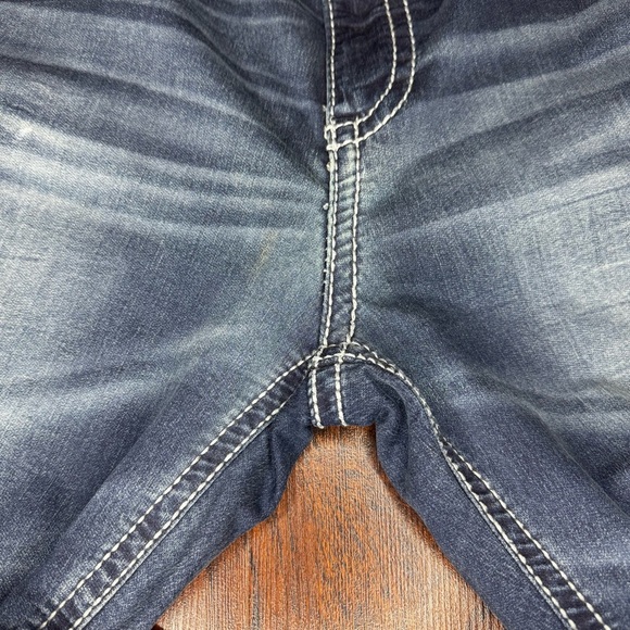 BKE Denim Tyler Straight Men's Blue Jeans Y2K Vintage Size 34R - Picture 4 of 14